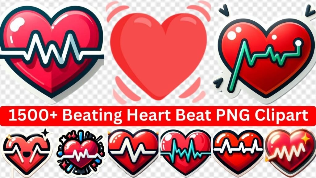 1500+ Beating Heart Beat Png Clipart