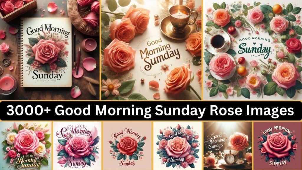 3000+ Good Morning Sunday Rose Images