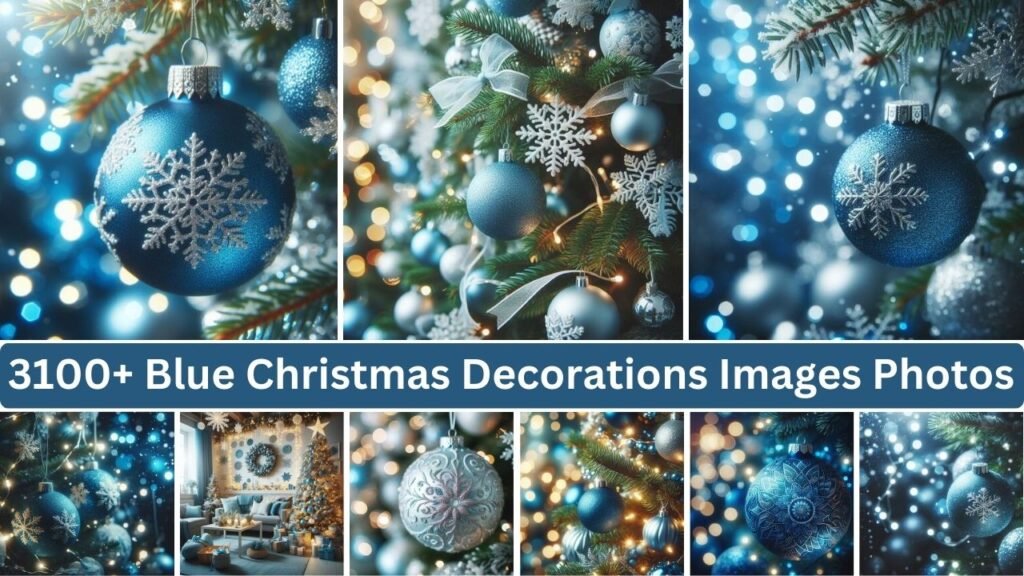3100+ Blue Christmas Decorations Images Photos