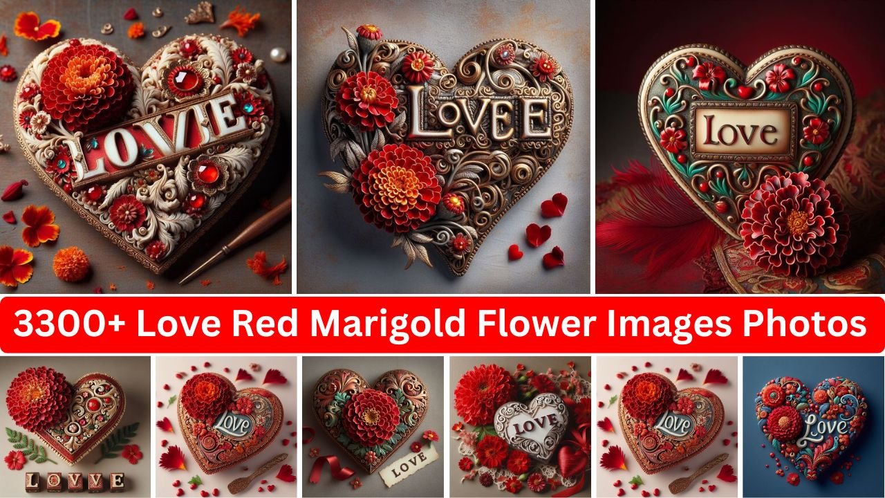 3300+ Love Red Marigold Flower Images Photos