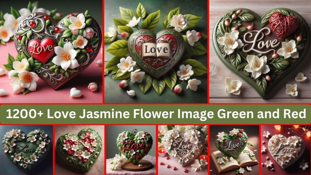 Love Jasmine Flower Image Green And Red