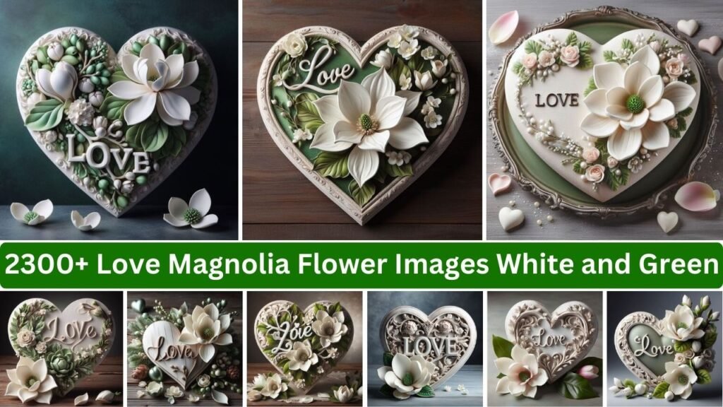 Love Magnolia Flower Images White And Green